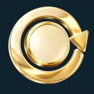 Gold circular arrow — Winshark Casino